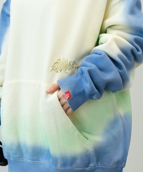 JUNGLES（ジャングルス）の「JUNGLES/ジャングルス SPRAY DYED HOODIE フーディー（パーカー・メンズ・ブルー・XXL）」の13枚目の写真