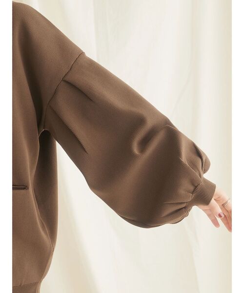 CRAFT STANDARD BOUTIQUE(クラフトスタンダードブティック)の「リサイクルポリエステルニットカーディガン(カーディガン/ボレロ・レディース・ブラウン/レッド/ネイビー/アイボリー/ブラック・FREE)」の11枚目の写真