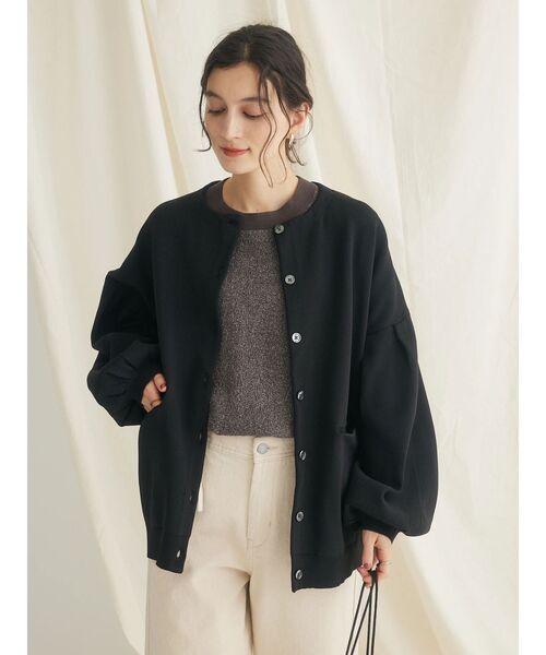 CRAFT STANDARD BOUTIQUE(クラフトスタンダードブティック)の「リサイクルポリエステルニットカーディガン(カーディガン/ボレロ・レディース・ブラウン/レッド/ネイビー/アイボリー/ブラック・FREE)」の21枚目の写真