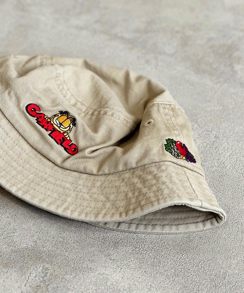 MARKEY'S（マーキーズ）の「【GARFIELD×FRUIT OF THE LOOM】別注KIDS HAT（ハット・キッズ・ブラック/ベージュ・FREE）」の4枚目の写真