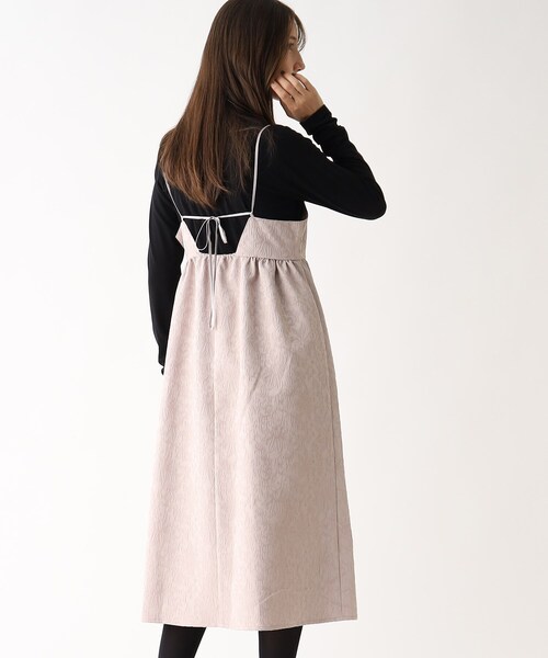 MIDIUMISOLID ジャカードコンビワンピース 未使用新品タグ付き セール】MIDIUMISOLID for Ladies ジャカードコンビワンピース