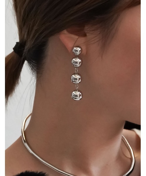 Re:EDIT（リエディ）の「4連ボールピアス&イヤリング（ピアス（両耳用）・レディース・ゴールド系その他/シルバー/シルバー系その他/ゴールド・FREE）」の8枚目の写真