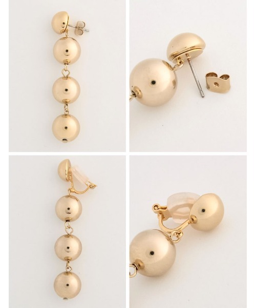 Re:EDIT（リエディ）の「4連ボールピアス&イヤリング（ピアス（両耳用）・レディース・ゴールド系その他/シルバー/シルバー系その他/ゴールド・FREE）」の11枚目の写真