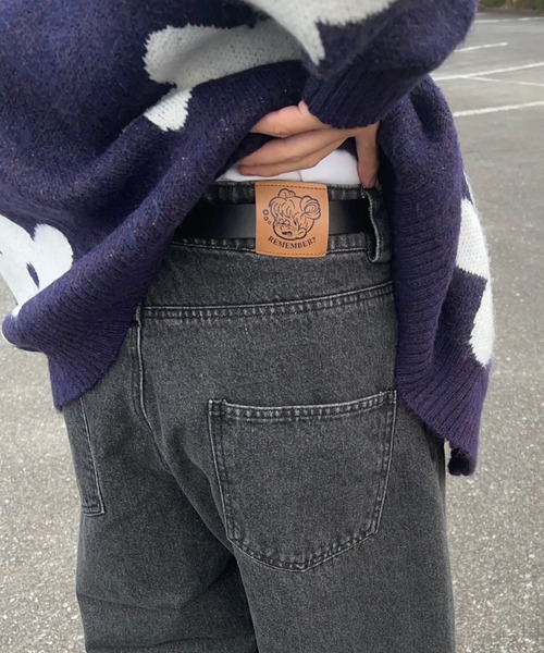 セール】cut off wide denim pants / カットオフワイドデニム