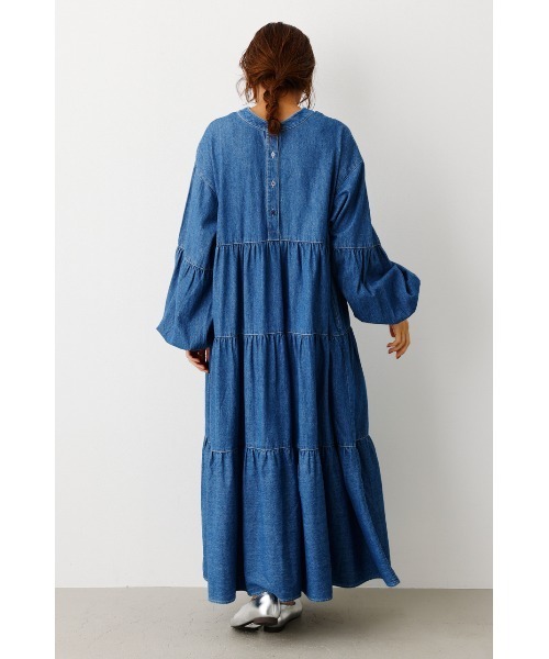 RODEO CROWNS WIDE BOWL(ロデオクラウンズワイドボウル)の「2WAY DENIM ティアードワンピース(ワンピース・レディース・オフホワイト/ブラック/ブルー・FREE)」の22枚目の写真