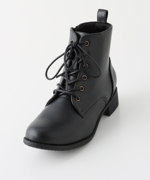 Honeys（ハニーズ）の「軽量レースアップブーツ（ブーツ・レディース・ダークブラウン/ブラック・S/M/L/LL）」の12枚目の写真