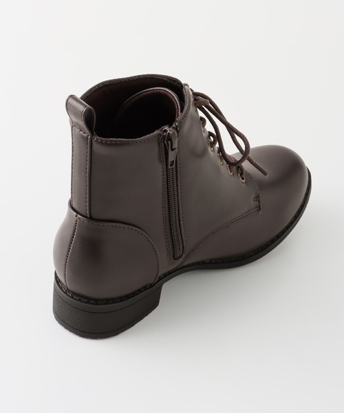 Honeys（ハニーズ）の「軽量レースアップブーツ（ブーツ・レディース・ダークブラウン/ブラック・S/M/L/LL）」の16枚目の写真