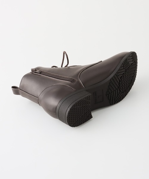 Honeys（ハニーズ）の「軽量レースアップブーツ（ブーツ・レディース・ダークブラウン/ブラック・S/M/L/LL）」の19枚目の写真