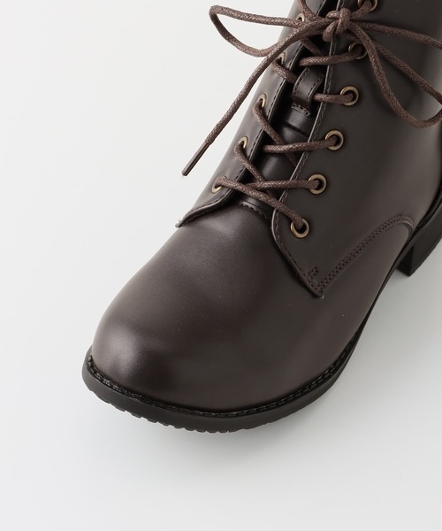 Honeys（ハニーズ）の「軽量レースアップブーツ（ブーツ・レディース・ダークブラウン/ブラック・S/M/L/LL）」の20枚目の写真