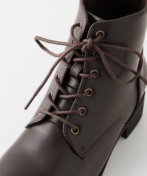 Honeys（ハニーズ）の「軽量レースアップブーツ（ブーツ・レディース・ダークブラウン/ブラック・S/M/L/LL）」の21枚目の写真