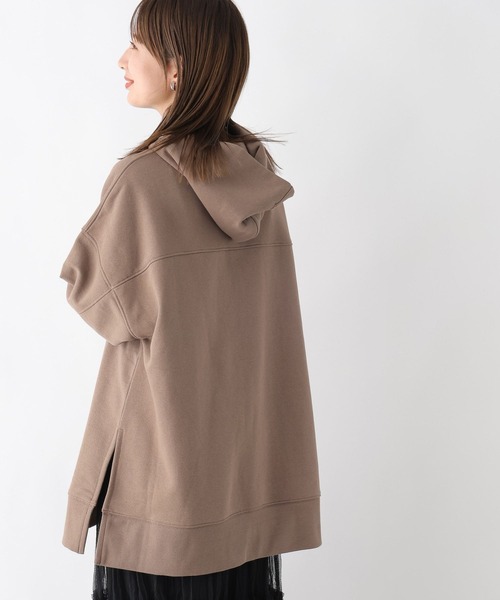 LEPSIM（レプシィム）の「チュニックフーディー　969917（パーカー・レディース・アイボリー/ブラウン/ブルー・FREE）」の9枚目の写真