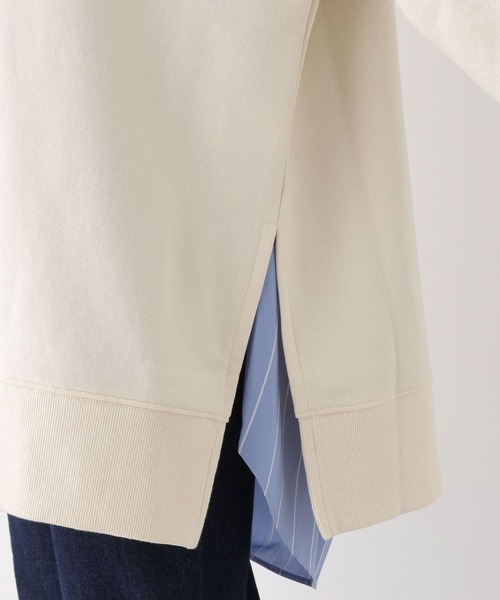 LEPSIM（レプシィム）の「チュニックフーディー　969917（パーカー・レディース・アイボリー/ブラウン/ブルー・FREE）」の18枚目の写真