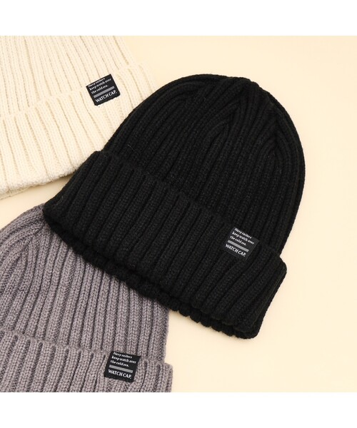 THE SHOP TK （ザ ショップ ティーケー ）の「◆ニットワッチキャップ（ニットキャップ/ビーニー・メンズ・モスグリーン/ブルー系その他/ブラック/オフホワイト/グレー・00）」の2枚目の写真