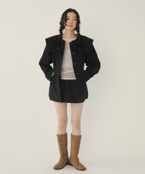 GIUNON(ジウノン)の「long sheer knit / ロングシアーニット(ニット/セーター・レディース・ピンク/ベージュ・FREE)」の17枚目の写真