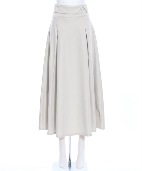 clear（クリア）の「ハイウエストタックフレアスカート[低身長用サイズ有]（スカート・レディース・ブルーグレー/チャコールグレー/サンドベージュ・S/M/XS）」の18枚目の写真