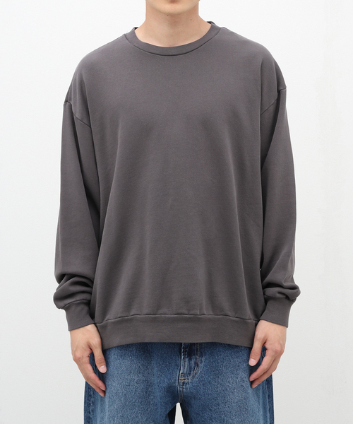 B.C STOCK（ベーセーストック）の「Pigment loose SWEAT/loose SWEAT（Tシャツ/カットソー・メンズ・ブラック/ホワイト/ネイビー・MEDIUM/LARGE）」の5枚目の写真