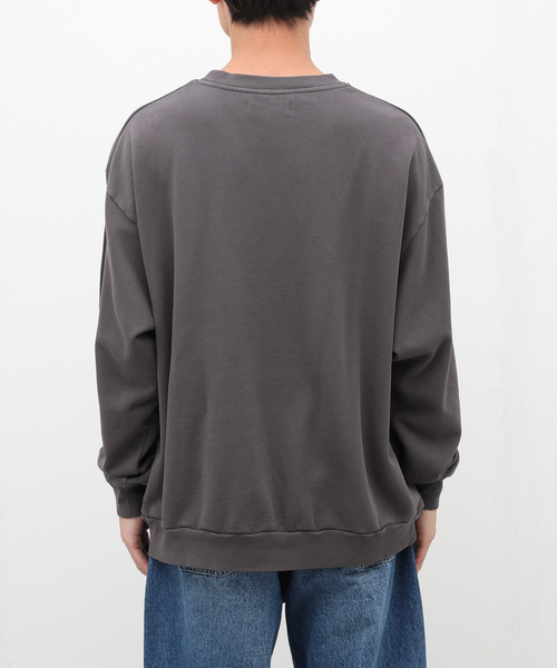 B.C STOCK（ベーセーストック）の「Pigment loose SWEAT/loose SWEAT（Tシャツ/カットソー・メンズ・ブラック/ホワイト/ネイビー・MEDIUM/LARGE）」の7枚目の写真