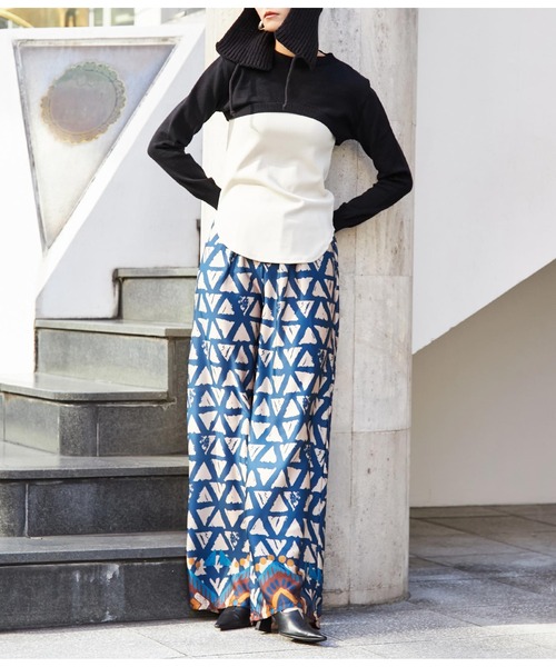 Settimissimo(セッティミッシモ)の「ITALYショートニット プルオーバー(ニット/セーター・レディース・グレー/ブラック・FREE)」の6枚目の写真