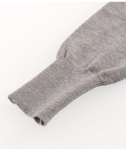 Settimissimo(セッティミッシモ)の「ITALYショートニット プルオーバー(ニット/セーター・レディース・グレー/ブラック・FREE)」の18枚目の写真