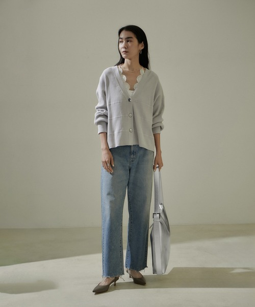 SALON adam et rope'（サロン アダム エ ロペ）の「バックルショルダーレザートートバッグ（ショルダーバッグ・レディース・グレー系その他/ブラック/シルバー・FREE）」の14枚目の写真