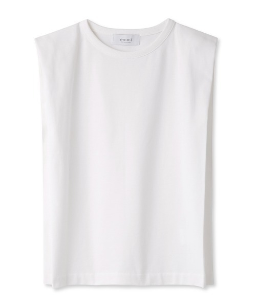 emmi(エミ)の「【emmi atelier】コンパクトスクエアトップス(Tシャツ/カットソー・レディース・グレー/ブラック/ホワイト/オレンジ・FREE)」の2枚目の写真