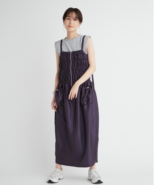emmi(エミ)の「【emmi atelier】コンパクトスクエアトップス(Tシャツ/カットソー・レディース・グレー/ブラック/ホワイト/オレンジ・FREE)」の9枚目の写真