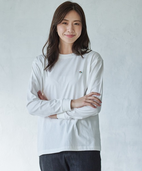 セール】天竺 シェア ロングスリーブ Tシャツ（Tシャツ/カットソー 