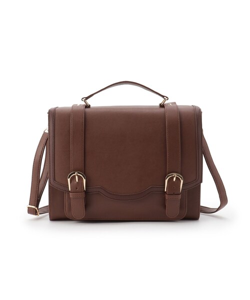 Ober Tashe（オーバータッシェ）の「スカラップサッチェル（バックパック/リュック・レディース・ブラック/ダークブラウン/キャメル・FREE）」の21枚目の写真