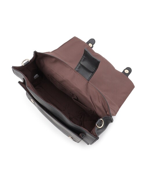 Ober Tashe（オーバータッシェ）の「スカラップサッチェル（バックパック/リュック・レディース・ブラック/ダークブラウン/キャメル・FREE）」の9枚目の写真