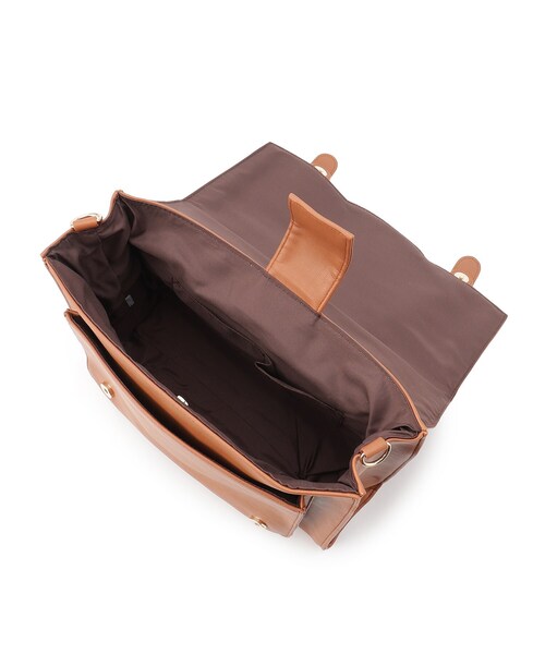 Ober Tashe（オーバータッシェ）の「スカラップサッチェル（バックパック/リュック・レディース・ブラック/ダークブラウン/キャメル・FREE）」の10枚目の写真