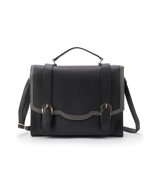 Ober Tashe（オーバータッシェ）の「スカラップサッチェル（バックパック/リュック・レディース・ブラック/ダークブラウン/キャメル・FREE）」の4枚目の写真