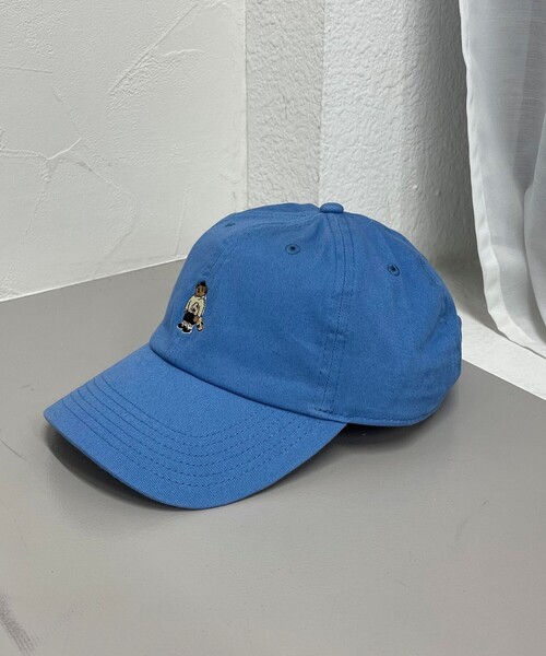 fredy emue（フレディエミュ）の「スケーターベアキャップ（キャップ・レディース・オフホワイト/チャコールグレー/サックスブルー・FREE）」の9枚目の写真