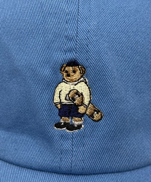 fredy emue（フレディエミュ）の「スケーターベアキャップ（キャップ・レディース・オフホワイト/チャコールグレー/サックスブルー・FREE）」の10枚目の写真