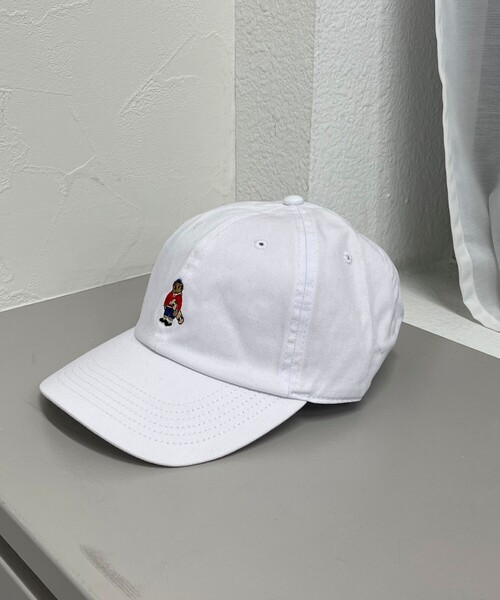 fredy emue（フレディエミュ）の「スケーターベアキャップ（キャップ・レディース・オフホワイト/チャコールグレー/サックスブルー・FREE）」の13枚目の写真