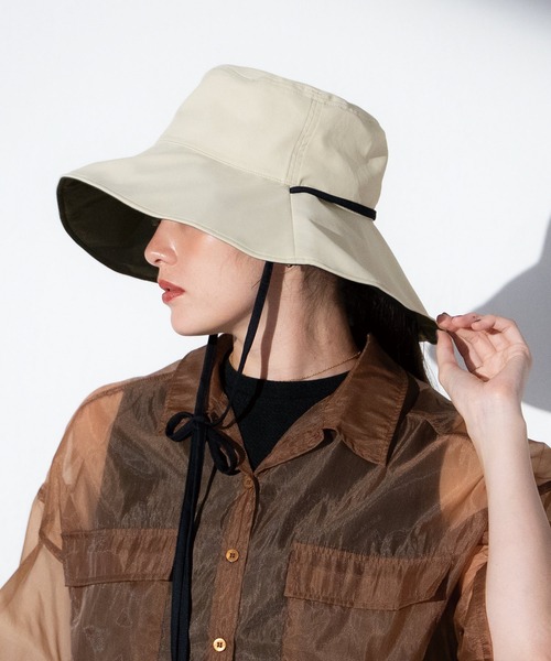Wpc.(ダブリュピーシー)の「★UVカット接触冷感つば広ハット Wpc.(ハット・レディース・ブラック/ベージュ・FREE)」の18枚目の写真