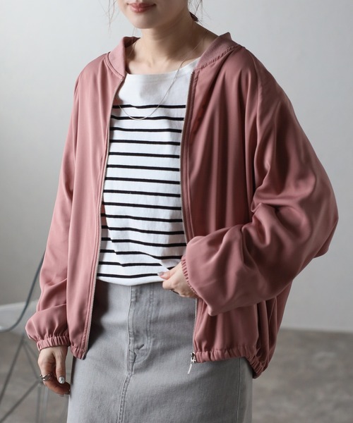 ITTI × Lui's MA-1 ブルゾン オーバーサイズ サテン 人気 美品 ITTI × Lui's イッチ ルイス OVER MA-1 ブルゾン オーバー