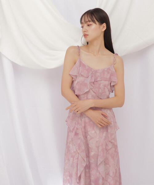 JILL by JILL STUART(ジルバイジルスチュアート)の「◇ジェムフラワープリントワンピース(ワンピース・レディース・ピンク/ブルー・FREE)」の8枚目の写真
