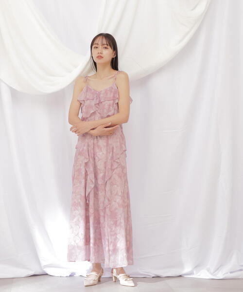 セール】◇ジェムフラワープリントワンピース（ワンピース）｜JILL by