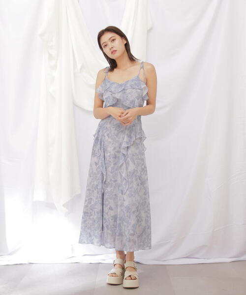 JILL by JILL STUART(ジルバイジルスチュアート)の「◇ジェムフラワープリントワンピース(ワンピース・レディース・ピンク/ブルー・FREE)」の21枚目の写真