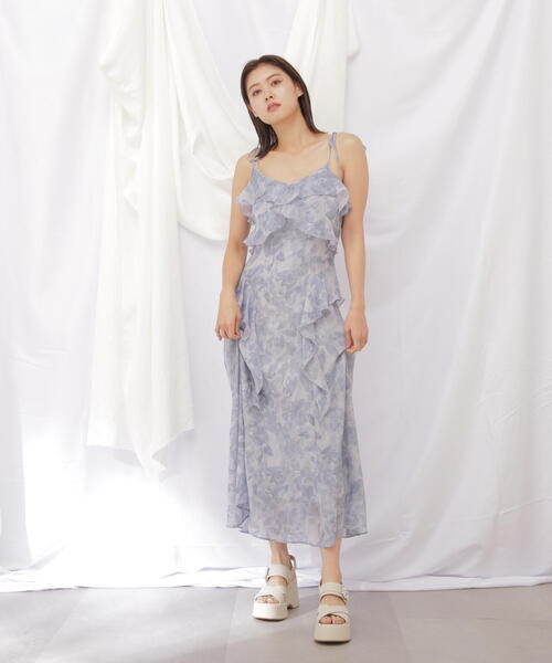 JILL by JILL STUART(ジルバイジルスチュアート)の「◇ジェムフラワープリントワンピース(ワンピース・レディース・ピンク/ブルー・FREE)」の22枚目の写真