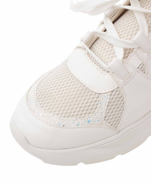31 Sons de mode（トランテアン　ソン　ドゥ　モード）の「グリッタースニーカー（スニーカー・レディース・オフホワイト/グレー・L/S/M）」の8枚目の写真