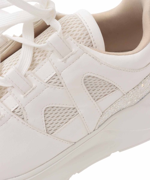 31 Sons de mode（トランテアン　ソン　ドゥ　モード）の「グリッタースニーカー（スニーカー・レディース・オフホワイト/グレー・L/S/M）」の9枚目の写真