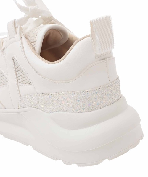 31 Sons de mode（トランテアン　ソン　ドゥ　モード）の「グリッタースニーカー（スニーカー・レディース・オフホワイト/グレー・L/S/M）」の10枚目の写真
