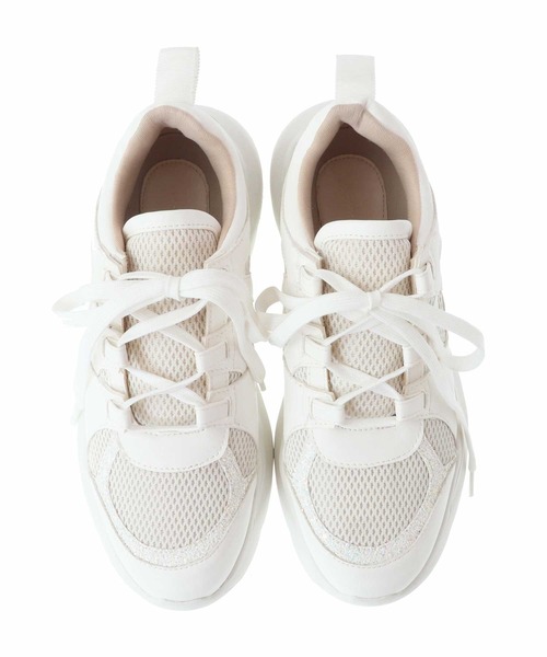 31 Sons de mode（トランテアン　ソン　ドゥ　モード）の「グリッタースニーカー（スニーカー・レディース・オフホワイト/グレー・L/S/M）」の14枚目の写真