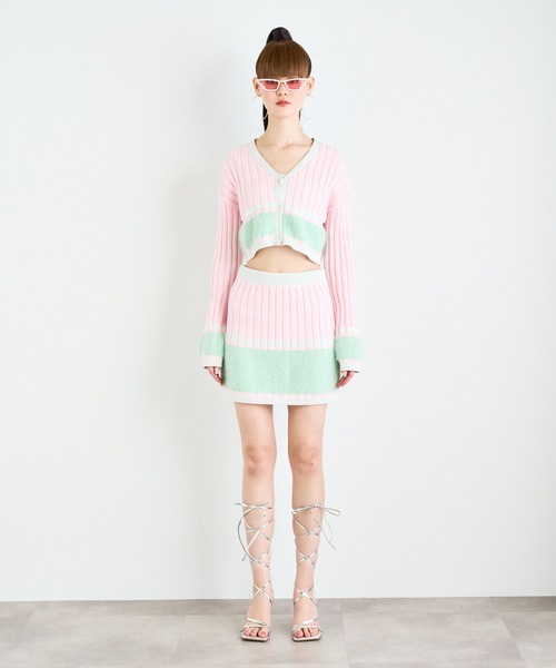 ANNA SUI NYC(アナ スイ エヌ ワイ シー)の「ANNA SUI NYC マルチカラースカート(スカート・レディース・ライム/ピンク/ホワイト・FREE)」の5枚目の写真