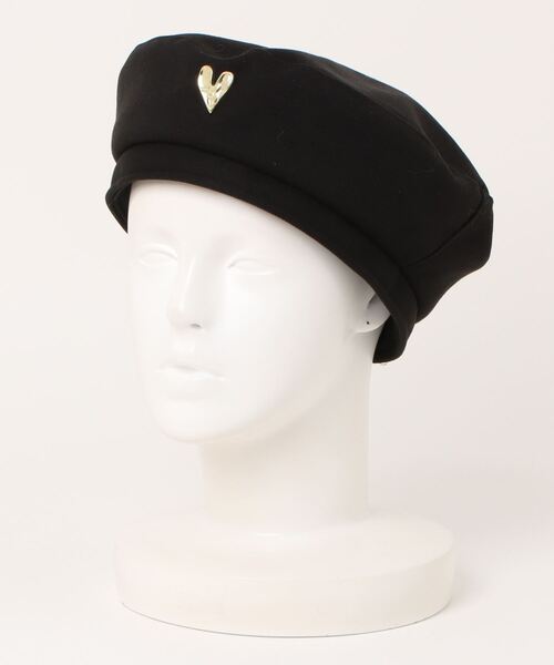 TONE SELECT GOODS（トーンセレクトグッズ）の「pur chouchou/ハートモチーフ  ベレー帽 P4161（ハンチング/ベレー帽・レディース・ベージュ/ブラウン/ダークブラウン/ブラック・FREE）」の9枚目の写真