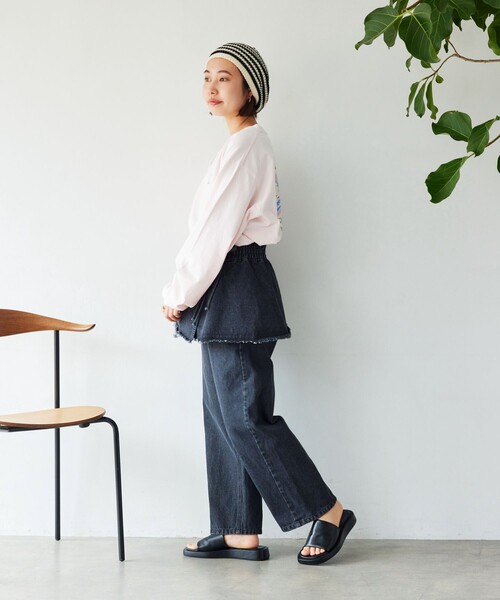 FREAK'S STORE(フリークスストア)の「マルチウェイ ビスチェ付き デニムパンツ(デニムパンツ・レディース・ブルー/ブラック・フリ-)」の5枚目の写真