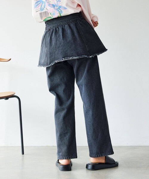 FREAK'S STORE(フリークスストア)の「マルチウェイ ビスチェ付き デニムパンツ(デニムパンツ・レディース・ブルー/ブラック・フリ-)」の9枚目の写真