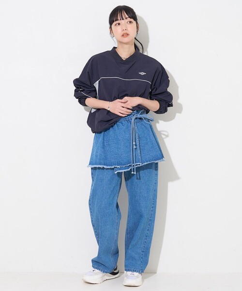 FREAK'S STORE(フリークスストア)の「マルチウェイ ビスチェ付き デニムパンツ(デニムパンツ・レディース・ブルー/ブラック・フリ-)」の11枚目の写真