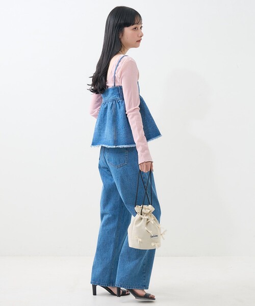 FREAK'S STORE(フリークスストア)の「マルチウェイ ビスチェ付き デニムパンツ(デニムパンツ・レディース・ブルー/ブラック・フリ-)」の16枚目の写真